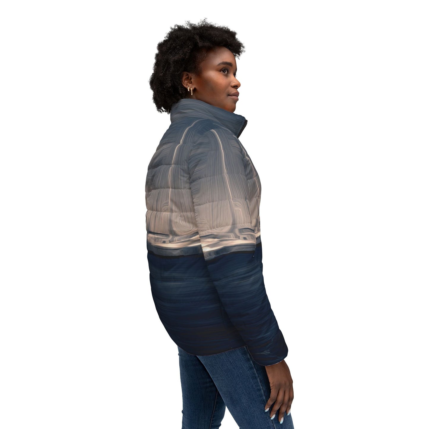 The Sleeping Yachts (at Sunrise) - Womens Puffer Jacket