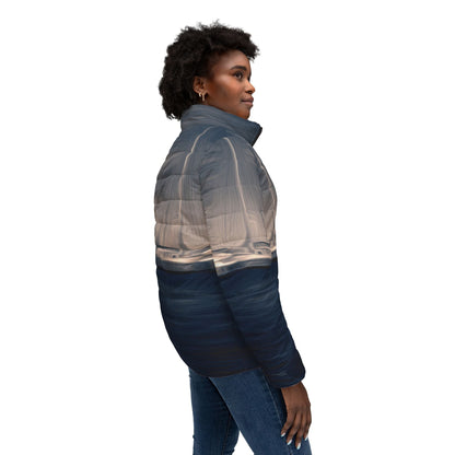 The Sleeping Yachts (at Sunrise) - Womens Puffer Jacket