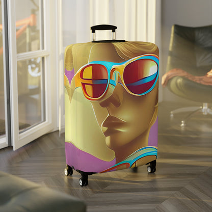 Retro Cool Pink – Protective Suitcase Cover