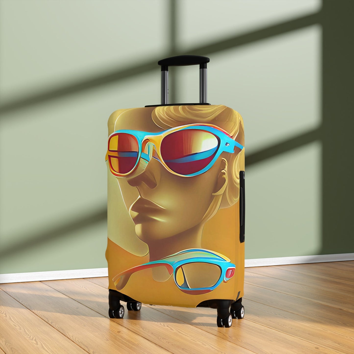 Retro Cool Orange – Protective Suitcase Cover