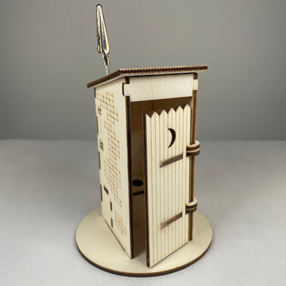 Outhouse Toilet - Flatpack Memo Holder