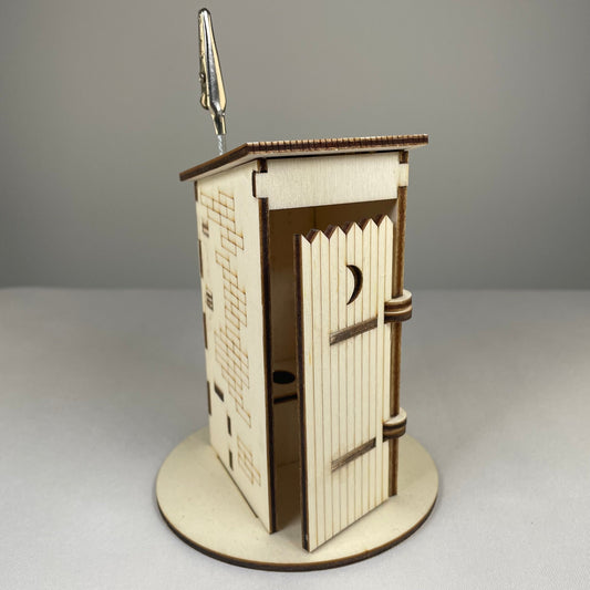 Outhouse Toilet - Flatpack Memo Holder