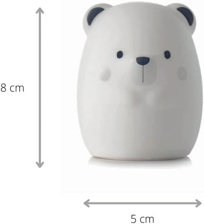 Jane Yum Bear Silicone Night Light – Multicolour Sensory Lamp for Babies