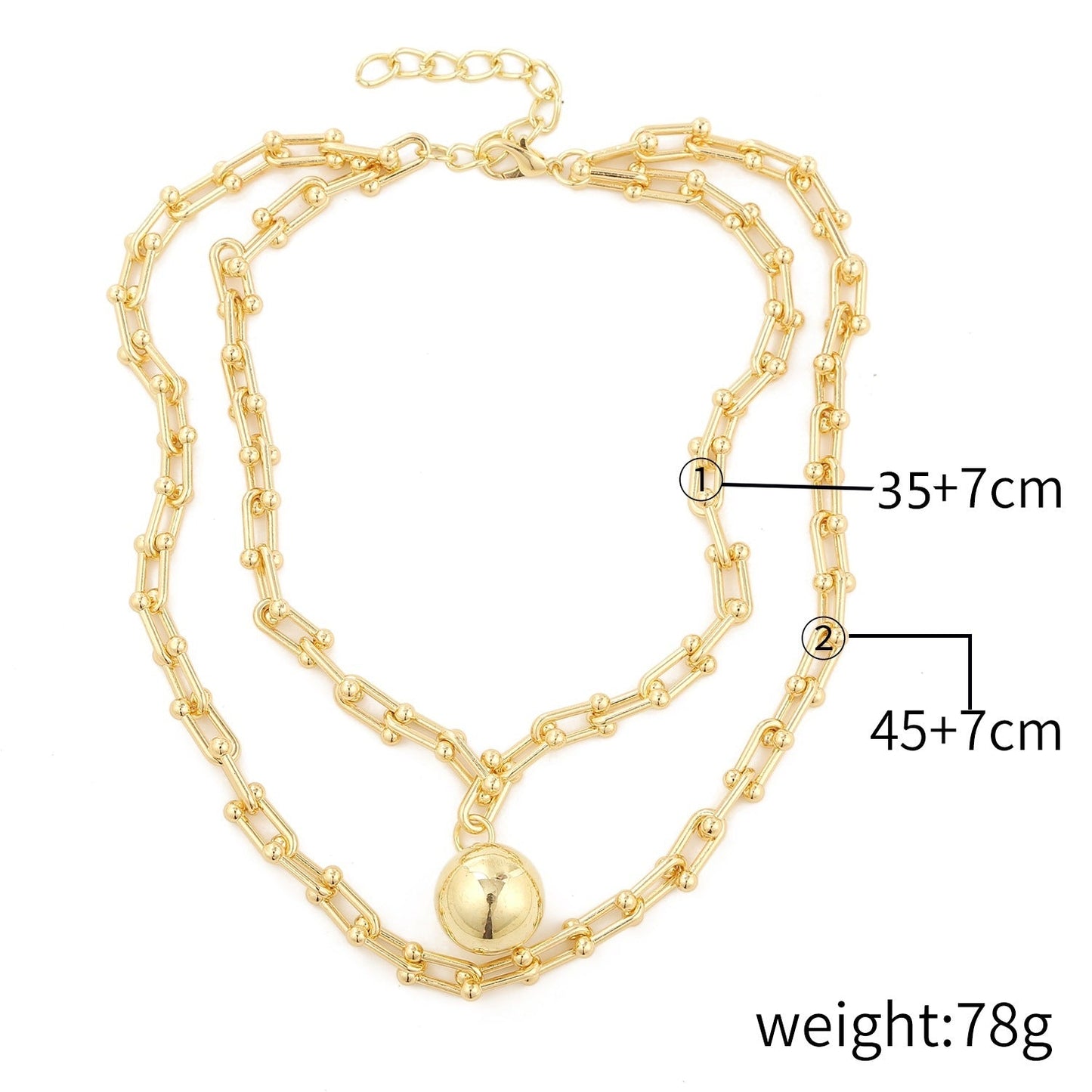Multi-Layer Twist Chain Necklaces