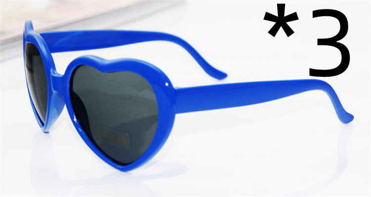 Heart-Shaped Light Diffraction Glasses