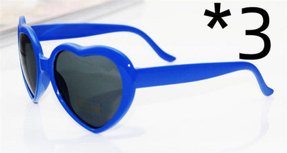 Heart-Shaped Light Diffraction Glasses