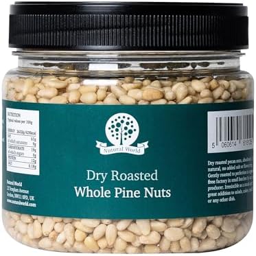 Nutural World - Dry Roasted Whole Pine Nuts - Unsalted (500g ...