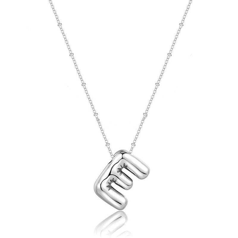 Glossy A-Z Letter Copper Pendant