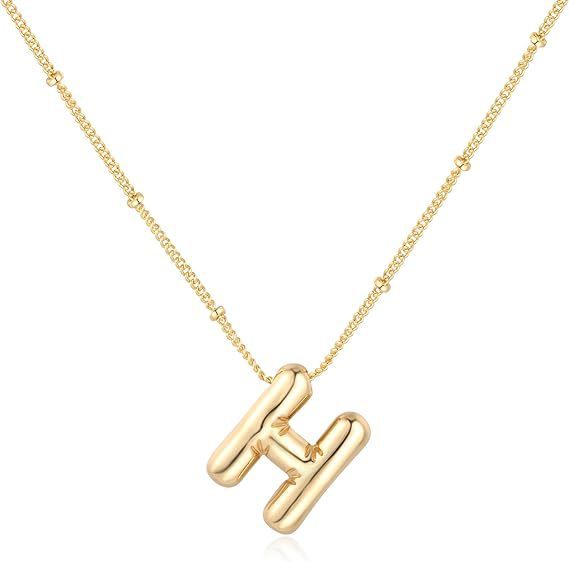Glossy A-Z Letter Copper Pendant