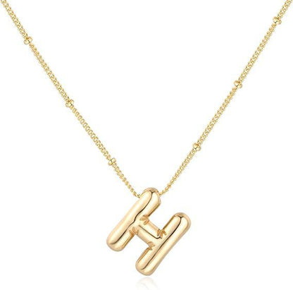 Glossy A-Z Letter Copper Pendant