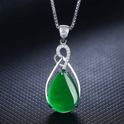 Emerald, Ruby Clavicle Necklace