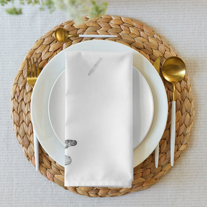 Watercolour Grey Splash - Cloth Napkin Set