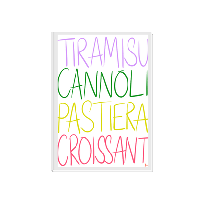 Dessert Lovers | Colourful Cheeky Bold Italian Kitchen Print