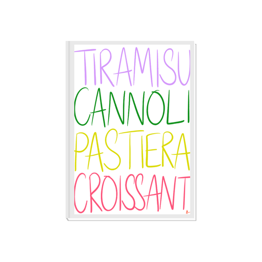 Dessert Lovers | Colourful Cheeky Bold Italian Kitchen Print