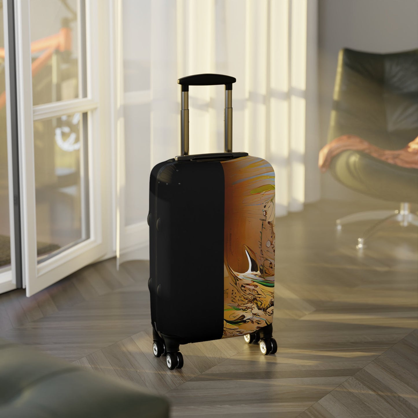 Half Black Half Gāolàng – Protective Suitcase Cover