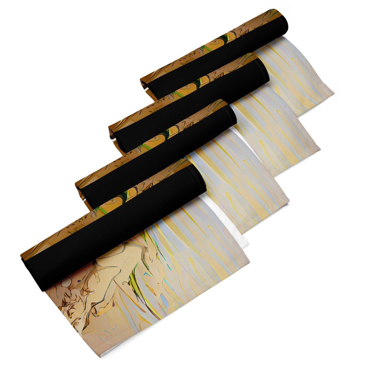 Half Black Half Gāolàng - Cloth Napkin Set