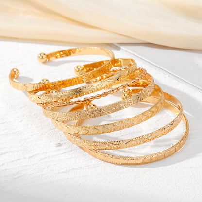 Arrow & Diamond Pattern Bracelet Sets – 7 Piece