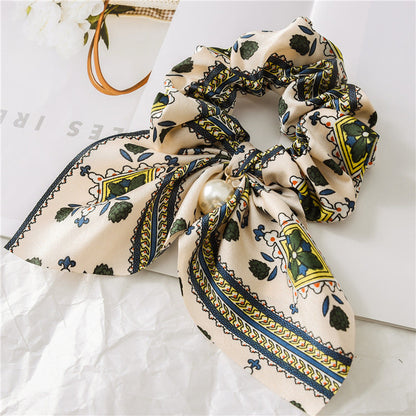 Pearl Pendant Bow Hair Band