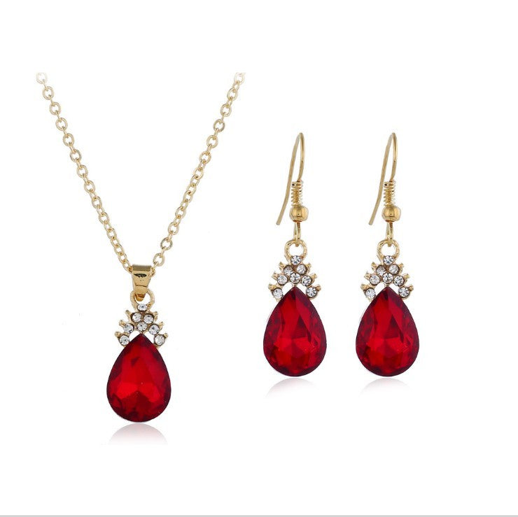 Diamond Crystal Necklace & Earrings Sets
