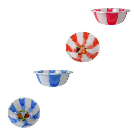 Vibrant Tie Dye Print Plastic Kitchen Bowls for Stylish Kitchen Decor