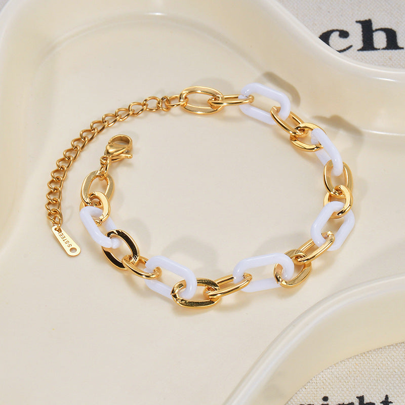 Resin Heart Bracelet