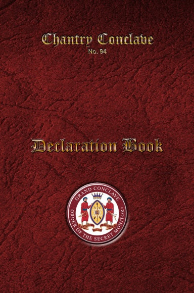 Order of Secret Monitor OSM - Masonic Declaration Book