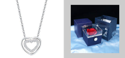 Double Heart Pendant Necklace