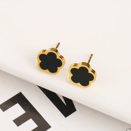 Clover Five Leaf Petals Earring & Necklace Jewellery Sets