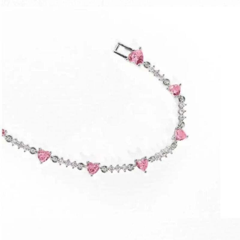 Sweet Bow Heart Rhinestone Bracelets