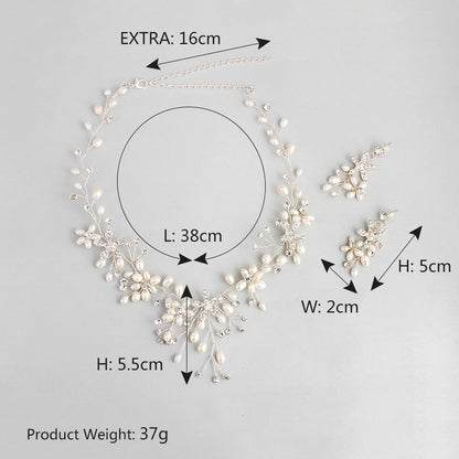 Pearl Necklace and Earring Set