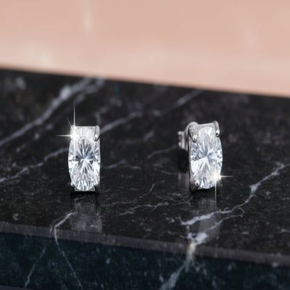 Women's Solid Silver Modern Earrings – Fashionable Minimalist Jewelry, Lightweight & Elegant