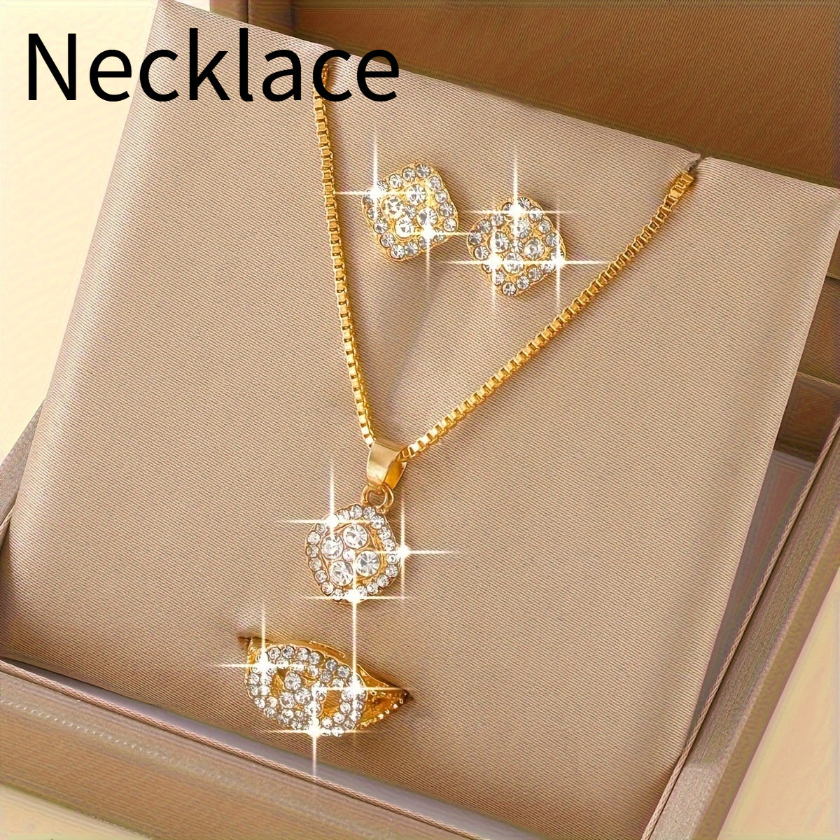 Luxury Diamond-Inspired Jewelry Set