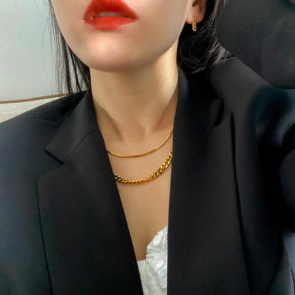 Six-Sided Grinding Cuban Chain Necklace