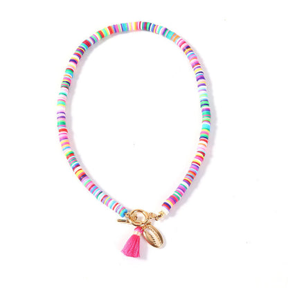 Shell Necklace with Tassels