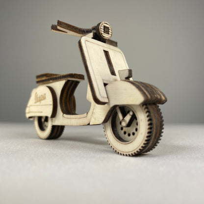 Retro Scooter Bauble - Flatpack Model Kit
