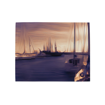 The Sleeping Yachts (at Sunset) - Placemat Set