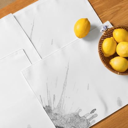 Watercolour Grey Splash - Placemat Set