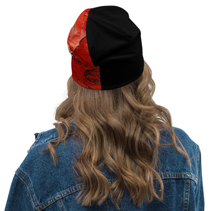 Half Black Half Hónghǎi - Beanie