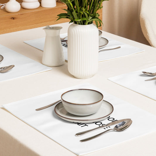 The Best Food Comes To Those Who Wait - White Placemat Set
