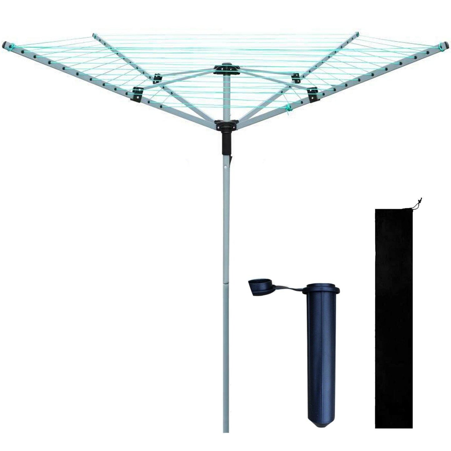 3/4 Arm Rotary Washing Line Clothes Airer