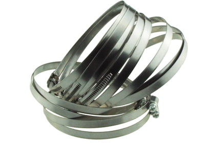 A2 Hose Clip 50mm-70mm - Adjustable 304 Stainless Steel Duct Clamps Hose Pipe Clamps Air Ducting Clamp Worm Drive Hose Clamps