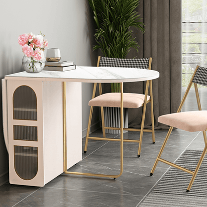 Weilai Concept Signature Folding Dining Table, White, Oval