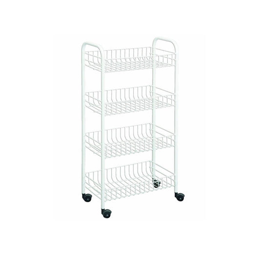 4 Tier Metal Kitchen Storage Rack for Fresh Fruits and Vegetables