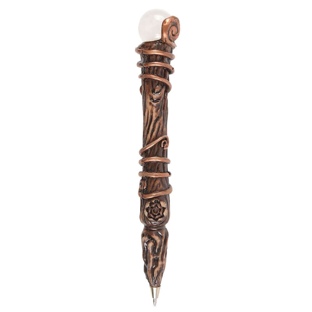 Gothic Gifts Energy Clearing Aura Quartz Crystal Wand Pen