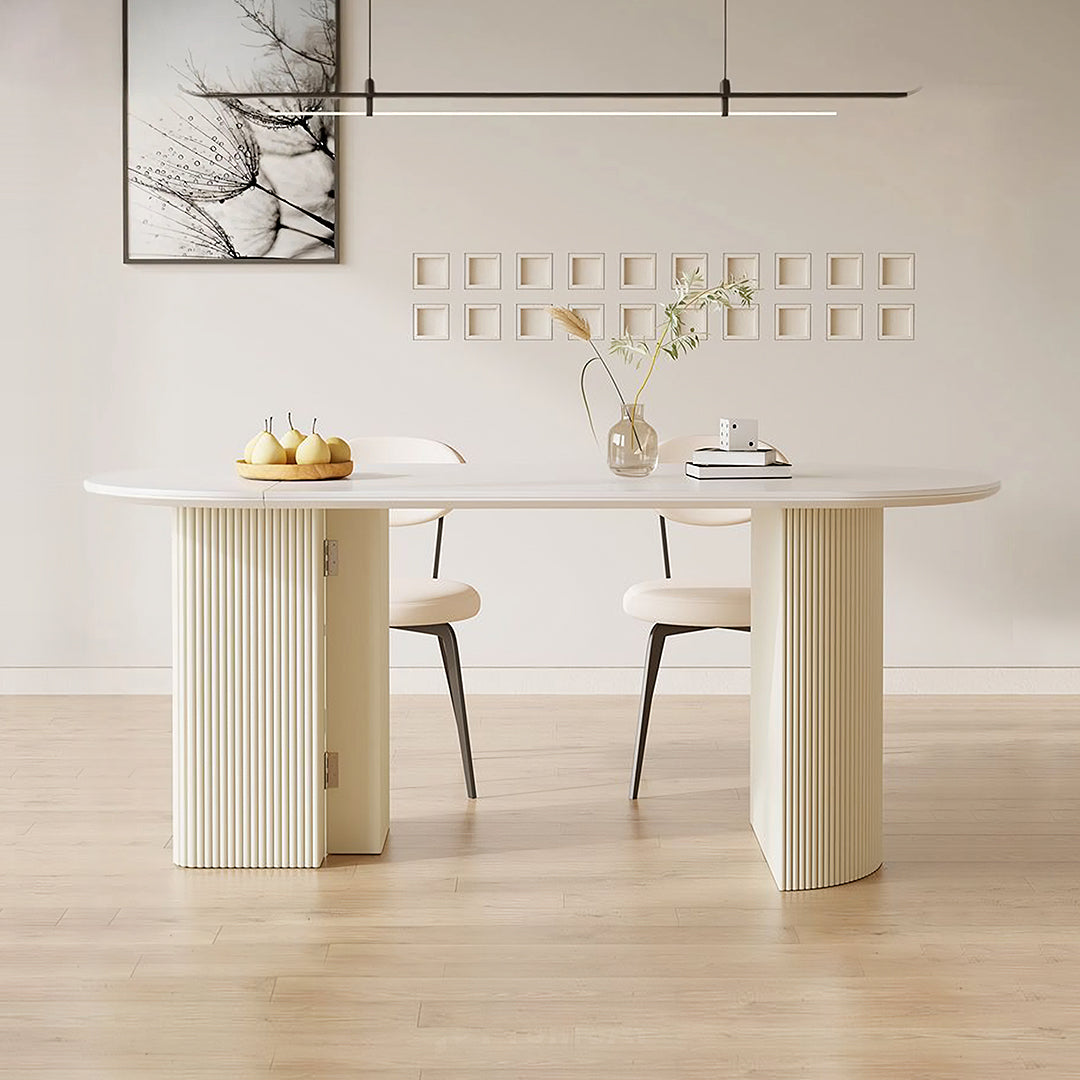 Pacheco Oval Foldable Dining Table, Oval