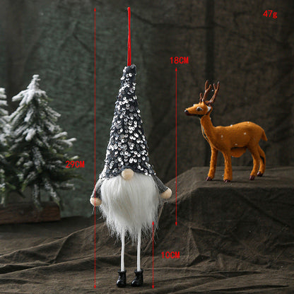 Christmas Long-legged Faceless Glowing Doll