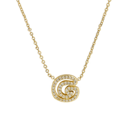 Gold-Plated A–Z English Letter Pendant Necklace