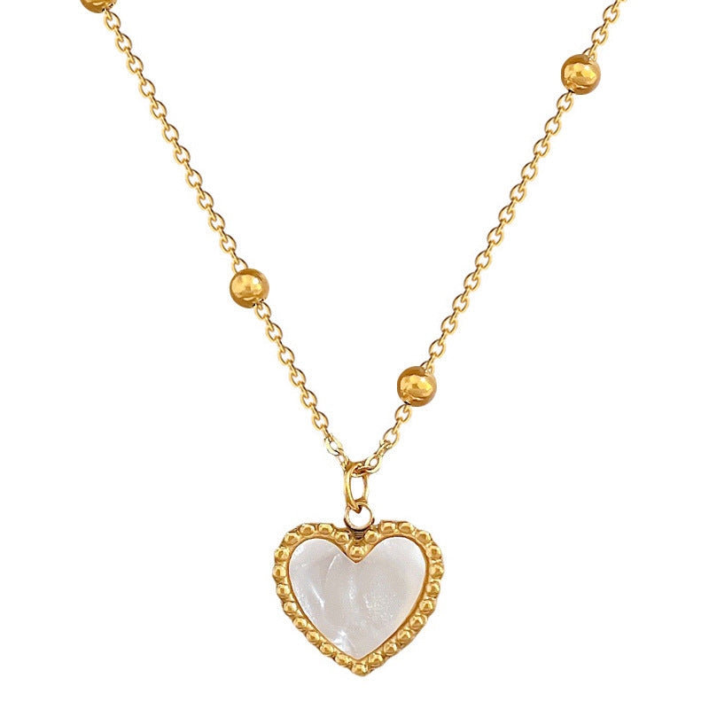 Heart-Shaped Titanium Steel Love Necklace
