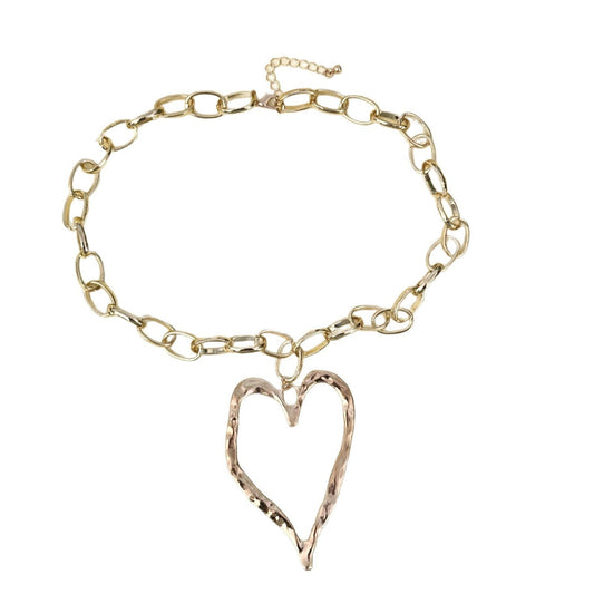 Big Heart Pendant Necklace