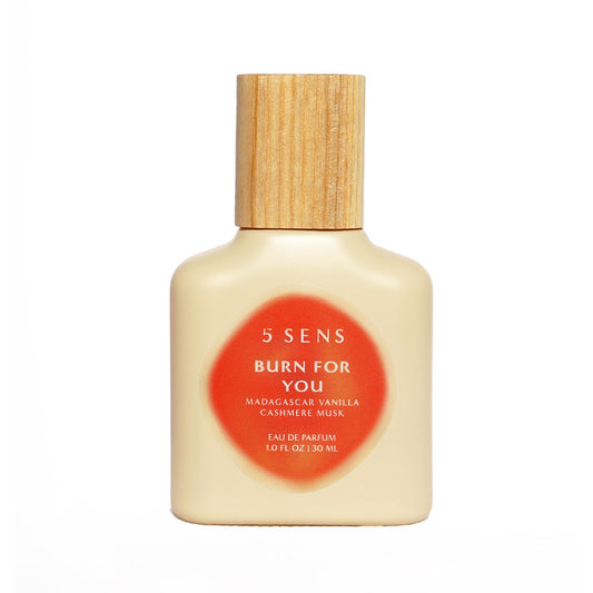 5 SENS Burn For You Eau de Parfum (30 mL) – Warm Woody Spicy Fragrance | Vegan & Cruelty-Free